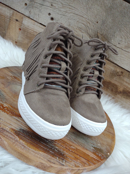 The Perfect Fringe Taupe Shoes