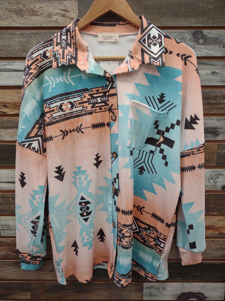 The Talk About It Aztec Cardigan Top