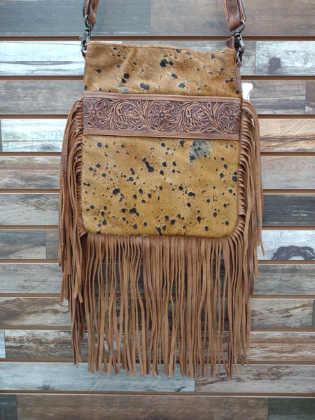 The Every Way Possible Black Buckskin Hide Purse