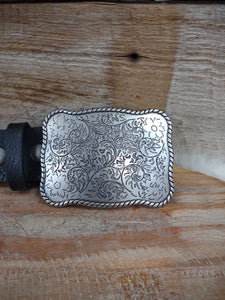 The Black Belt With Silver Buckle