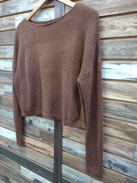 The Go To Brown Sweater Top