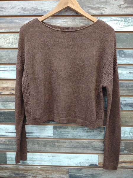 The Go To Brown Sweater Top