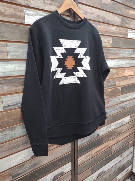 The Bold Days Aztec Black Sweatshirt