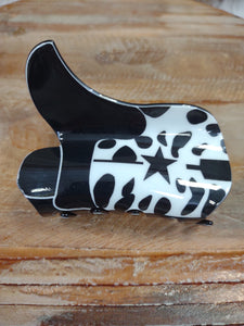 The Cow Print Black Boot Clip