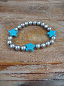The Turquoise Star Stretch Bracelet