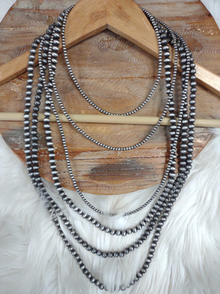 The Best Time Silver Navajo Pearl Necklace