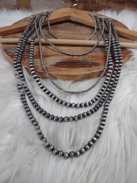 The Best Time Silver Navajo Pearl Necklace