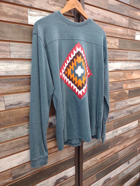 The First Time Aztec Emerald Long Sleeve Tee