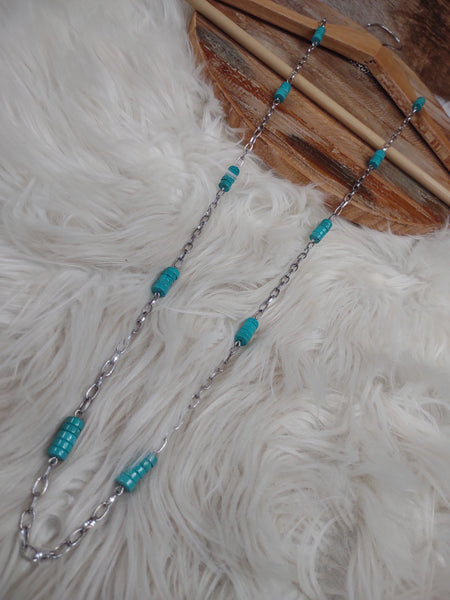 The Hold On To Me Turquoise Necklace