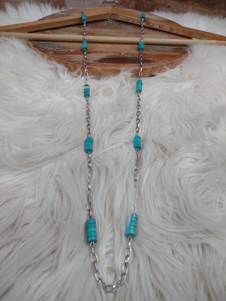 The Hold On To Me Turquoise Necklace