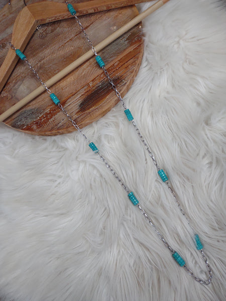 The Hold On To Me Turquoise Necklace