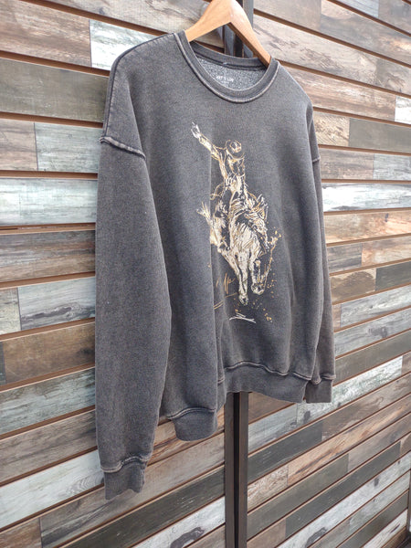 The Giddy Up Mineral Black Sweatshirt