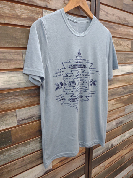 The Southwest Aztec Stonewash Denim Tee