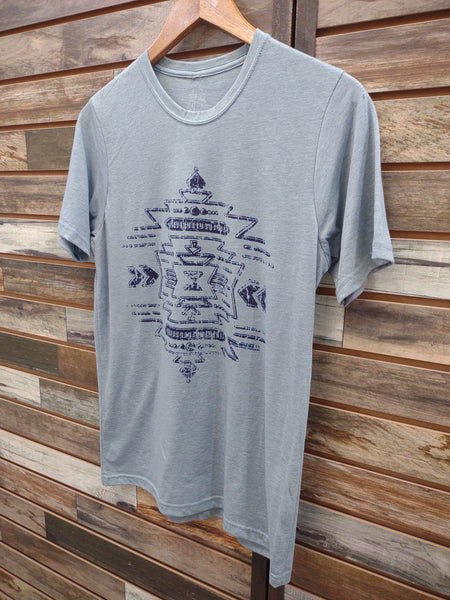 The Southwest Aztec Stonewash Denim Tee