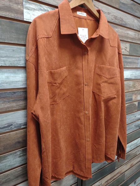 The Rust Shacket Jacket