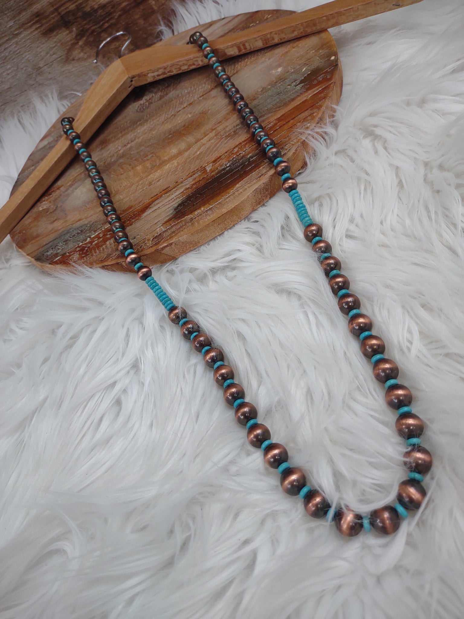 The Make It There Copper and Turquoise Necklace