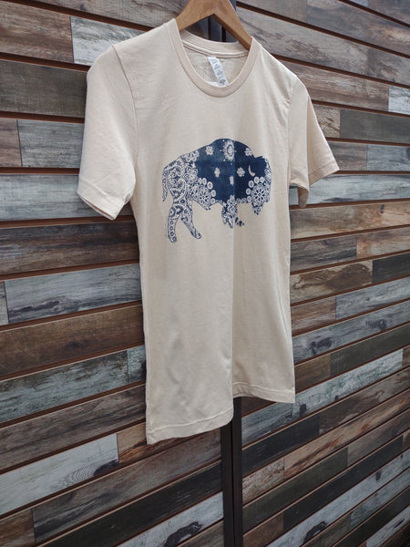 The Paisley Buffalo Cream Tee