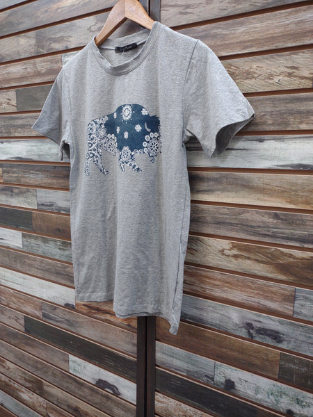 The Paisley Buffalo Grey Tee