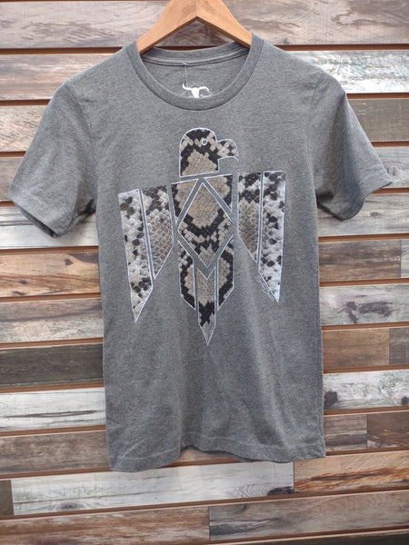 The Snakeskin Eagle Grey Tee