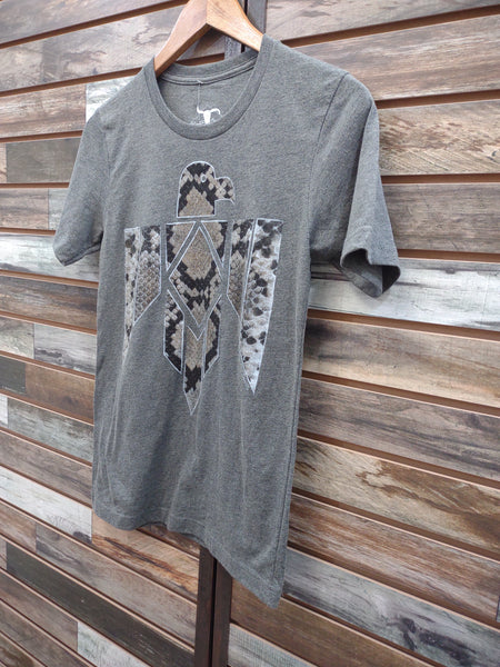 The Snakeskin Eagle Grey Tee