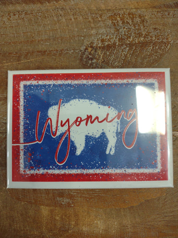 The Wyoming Flag Magnet