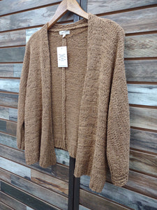 The Days Are Long Golden Brown Cardigan