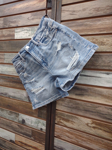 The Joy High Rise Light Jean Short