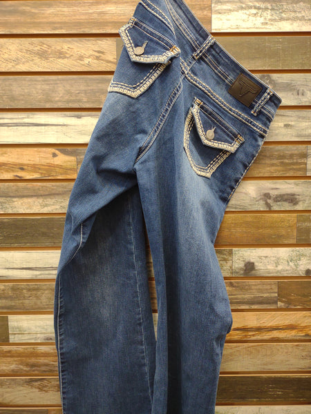 The Jill Mid Rise Bootcut Jeans