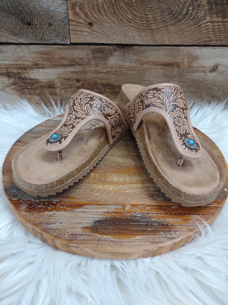 The Day Is Today Tan Sandals