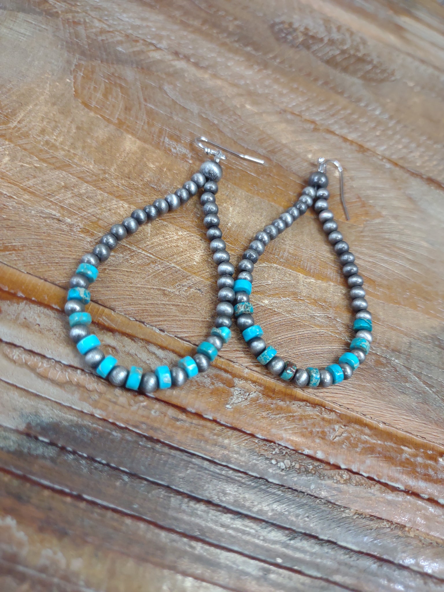 The Tuesday Dance Navajo Pearl Gemstone Turquoise Earrings