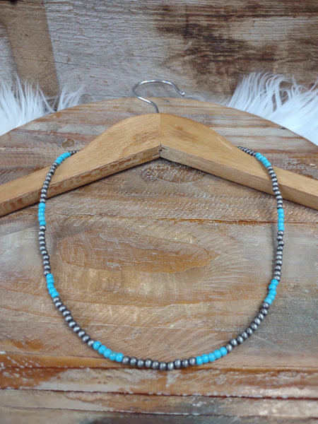 The Start Here Turquoise and Silver Necklace