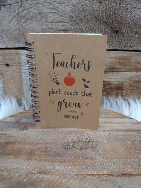 Teacher Appreciation Journal Gift Set-Teachers Plant The Seeds