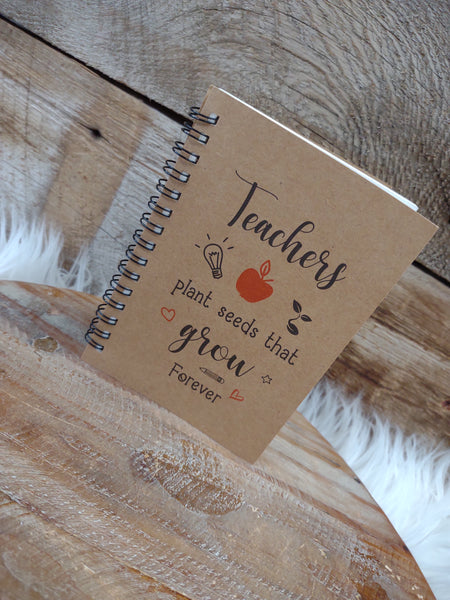 Teacher Appreciation Journal Gift Set-Teachers Plant The Seeds