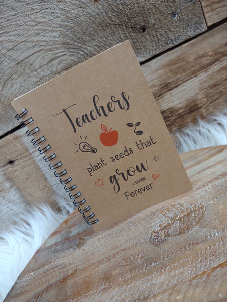 Teacher Appreciation Journal Gift Set-Teachers Plant The Seeds