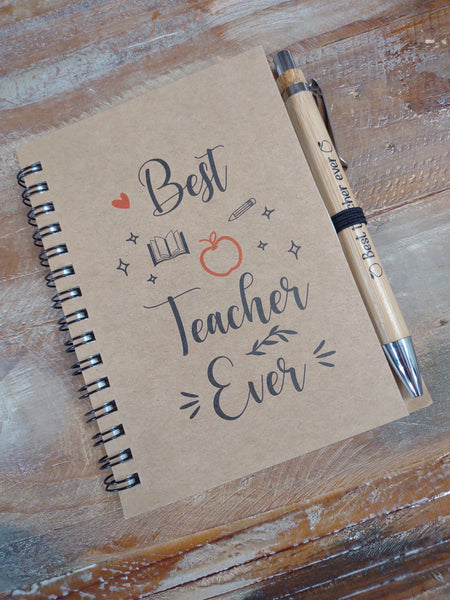 Teacher Appreciation Journal Gift Set-Best Teacher Ever