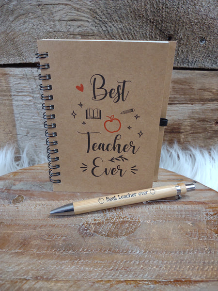 Teacher Appreciation Journal Gift Set-Best Teacher Ever