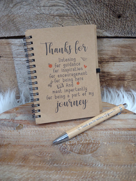 Teacher Appreciation Journal Gift Set-Part Of My Journey