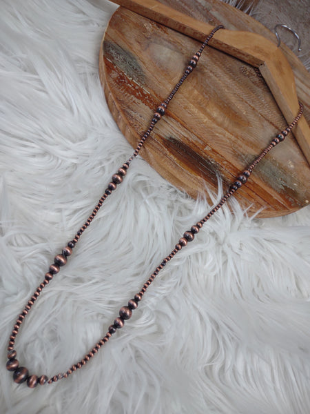 The Way Forward Navajo Pearl Copper Necklace