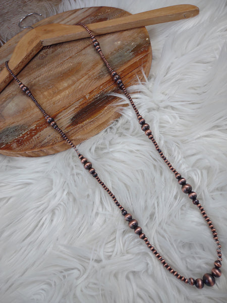 The Way Forward Navajo Pearl Copper Necklace