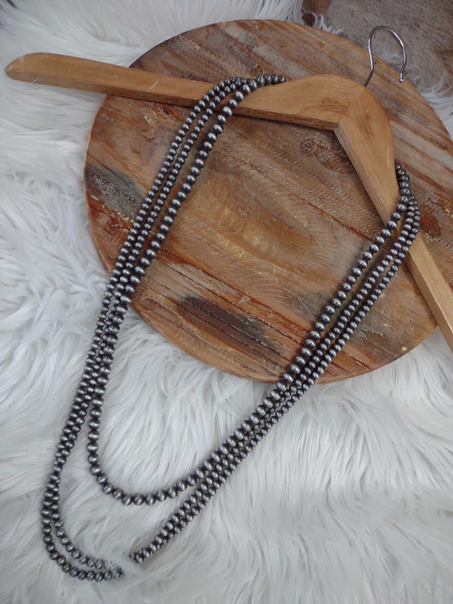 The Way Forward Navajo Pearl Silver Necklace