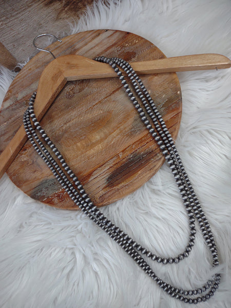The Way Forward Navajo Pearl Silver Necklace