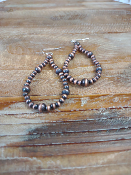 The Stay There Navajo Copper Earrings