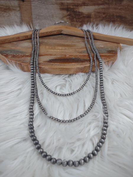 The Best Start Navajo Pearl Silver Necklace