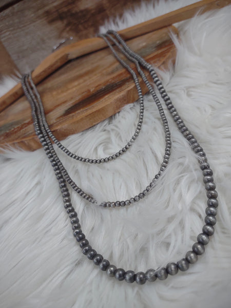 The Best Start Navajo Pearl Silver Necklace