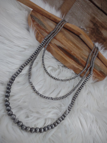 The Best Start Navajo Pearl Silver Necklace