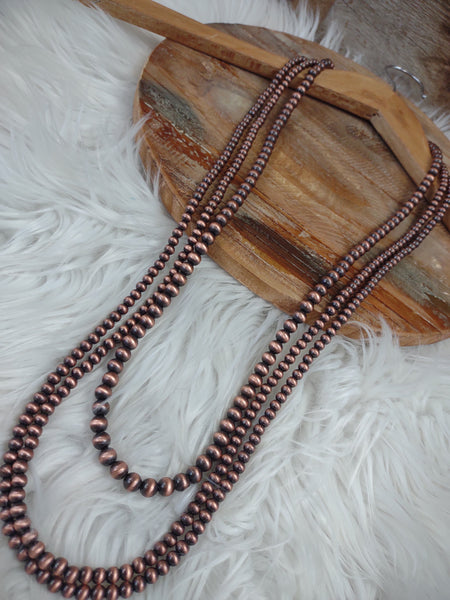 The Stop There Navajo Pearl Copper Necklace