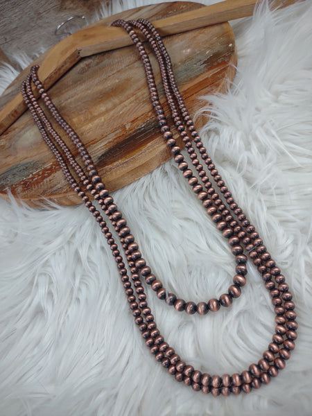 The Stop There Navajo Pearl Copper Necklace