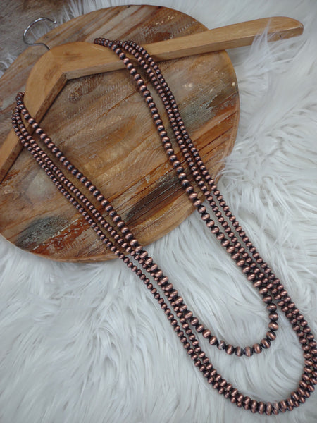 The Stop There Navajo Pearl Copper Necklace