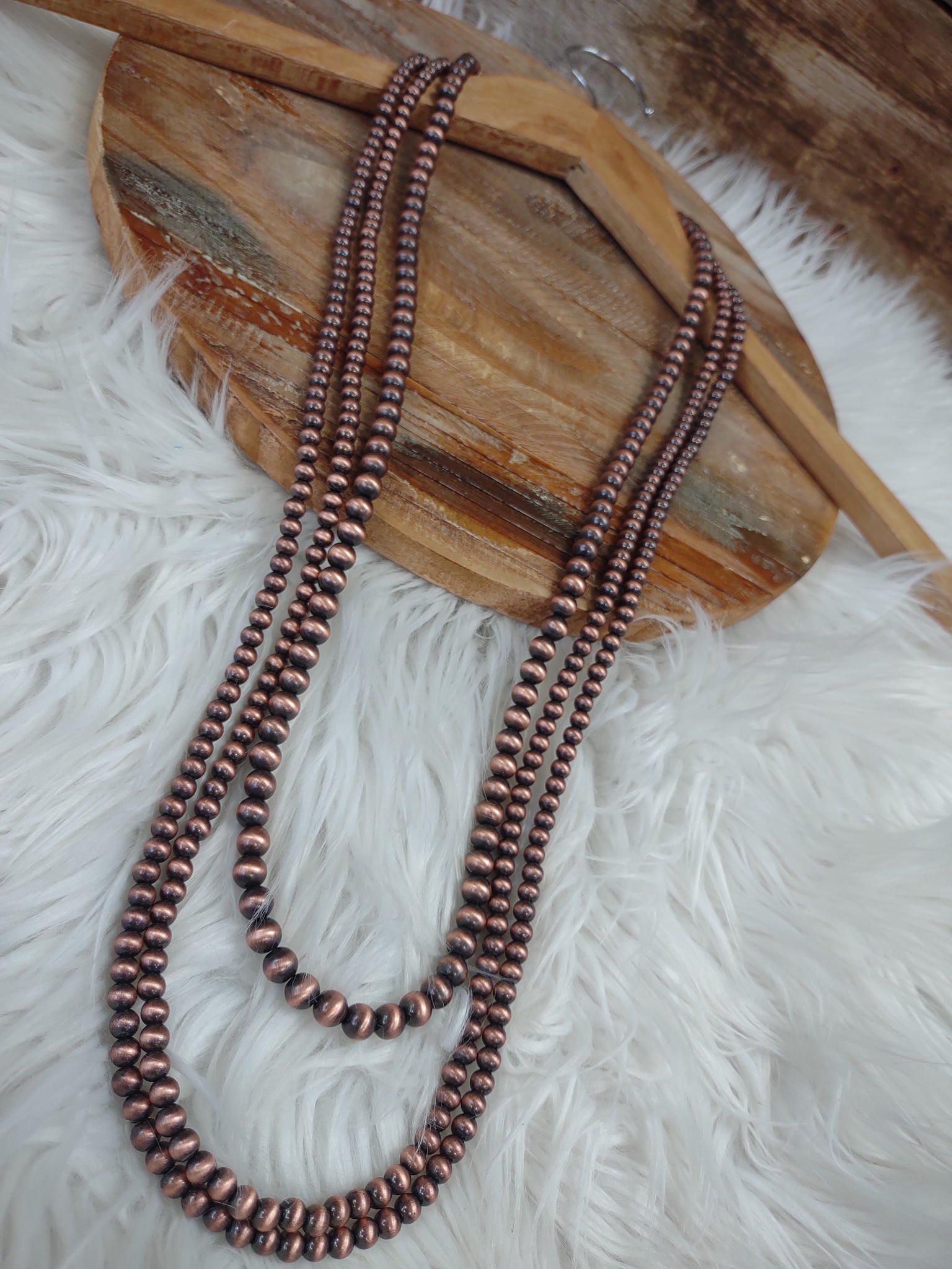 The Stop There Navajo Pearl Copper Necklace