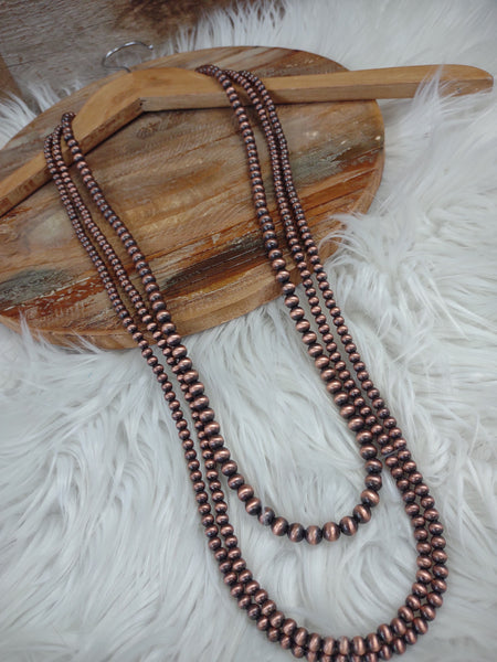 The Stop There Navajo Pearl Copper Necklace